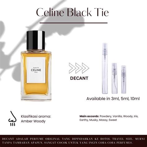 black tie celine|Celine black tie decant.